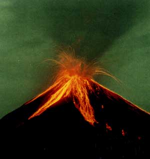 ruption volcanique au Costa Rica